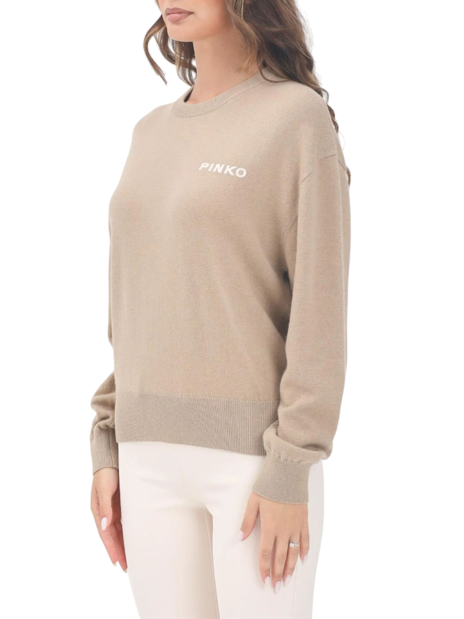 Pinko maglia Martinica in lana e cashmere beige 105561-A2SI MZ2 PINKO 