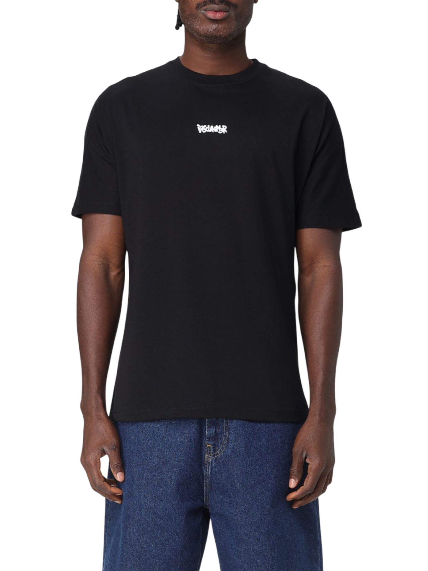 Disclaimer T-shirt uomo manica corta nero 55117 NERO-ST.BIANCA DISCLAIMER 