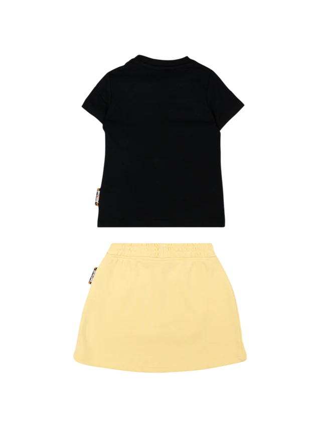 Just Cavalli completo neonata T-shirt e gonna nero giallo JIP26035CJ BLACK-POCORN JUST CAVALLI 