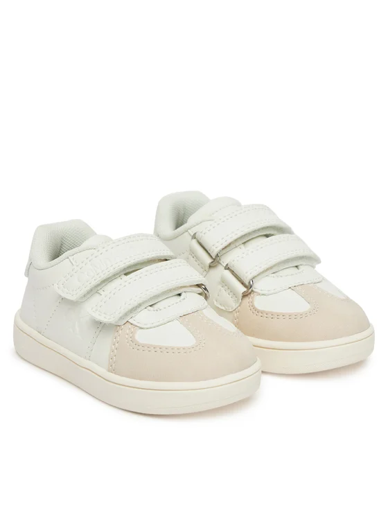 Calvin Klein Jeans sneakers in ecopelle e suede con velcro bianco V1X9-82075-1269 B057 Calvin Klein Footwear 