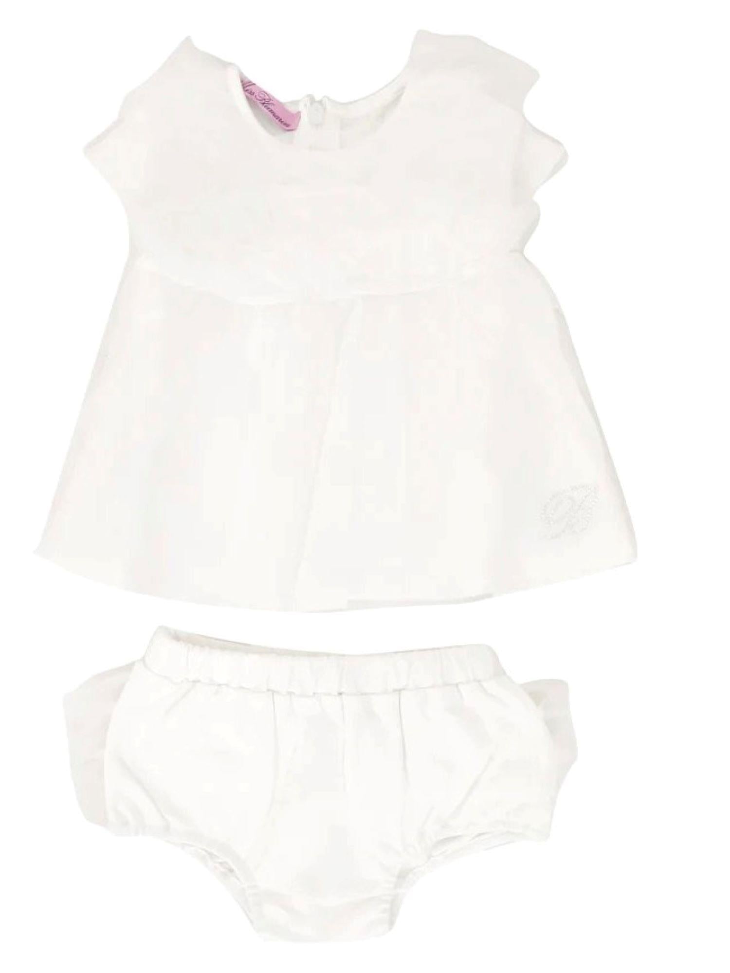 MISS BLUMARINE Abito Neonata BIANCO