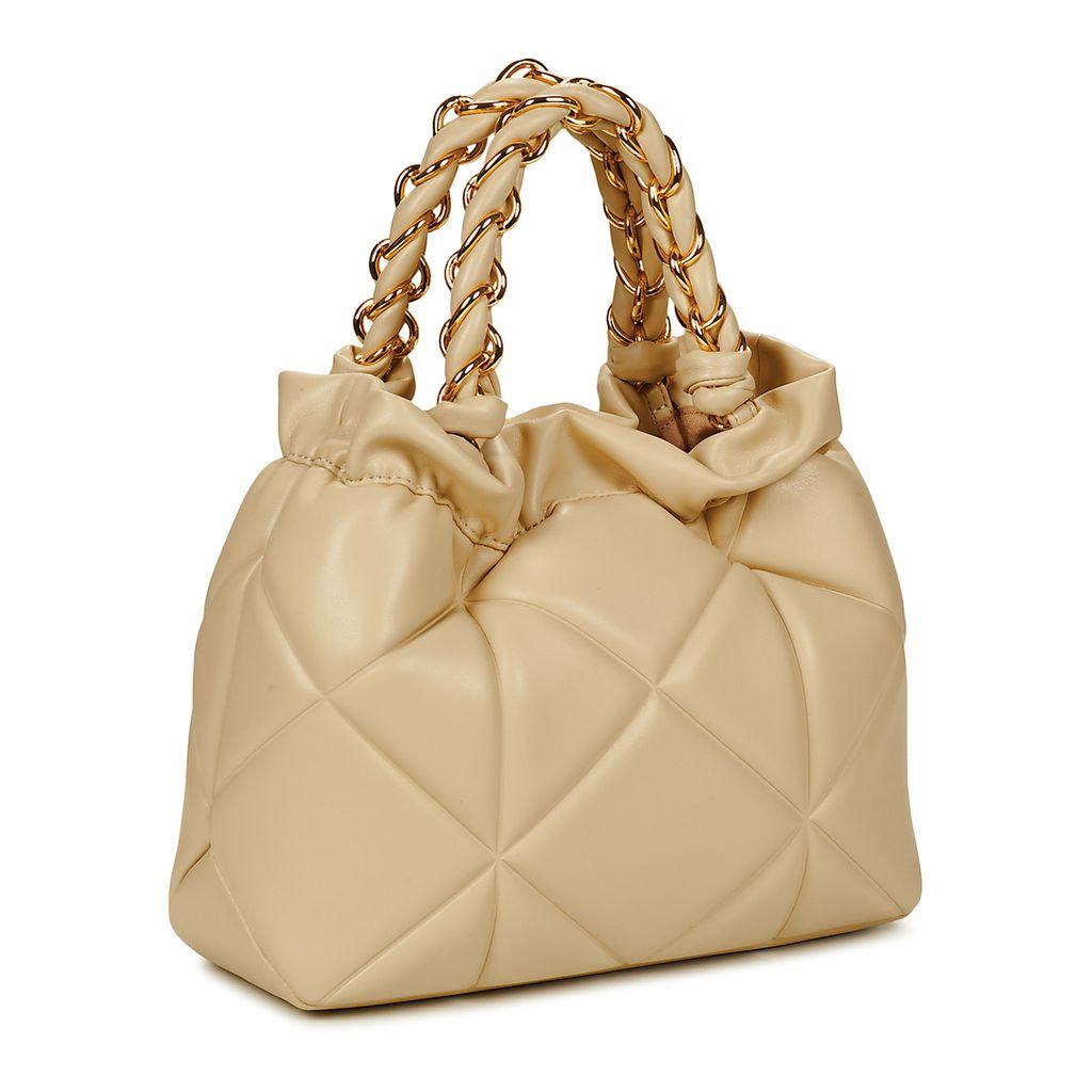 Love Moschino borsa a secchiello in ecopelle trapuntata beige chiaro JC4115PP1O-LC0 129 MOSCHINO LOVE 