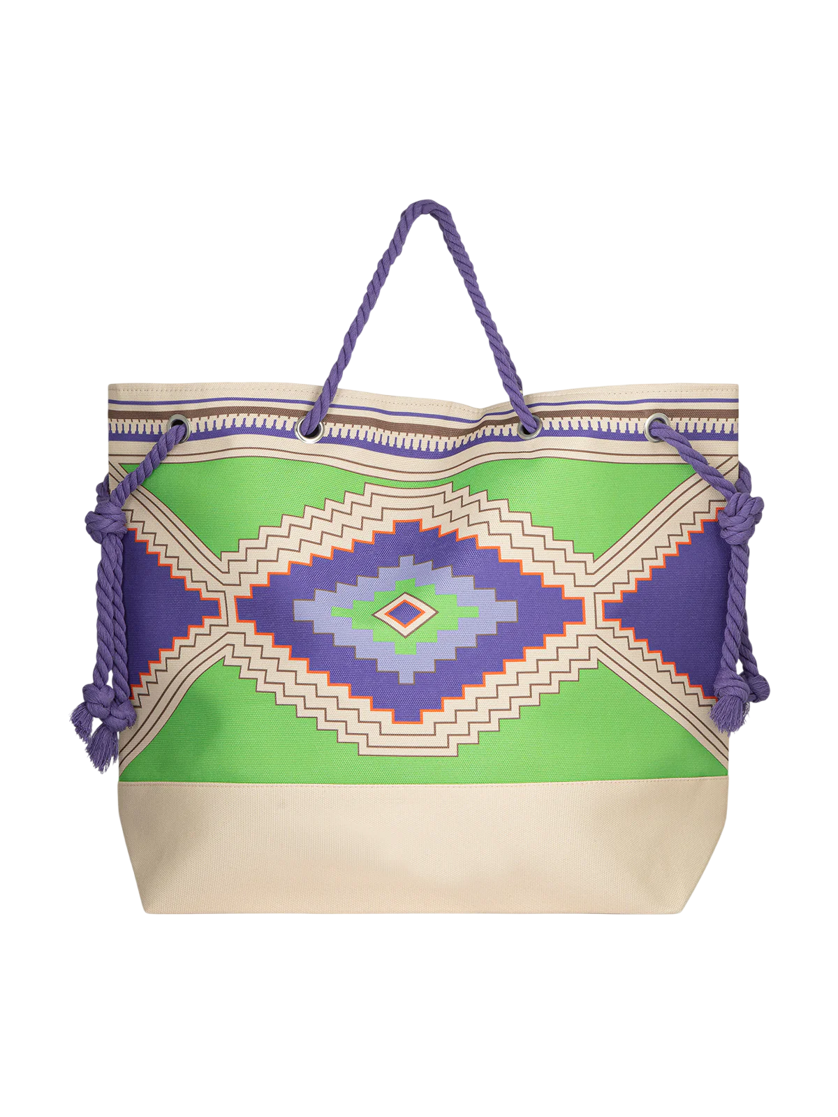 Me Fui borsa mare donna in fantasia verde viola MA26-SW0001 X40 ME FUI 