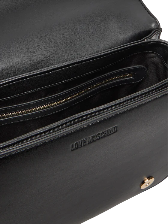 Love Moschino borsa a spalla in ecopelle trapuntata nero oro JC4000PP0N-LA0 000 MOSCHINO LOVE 