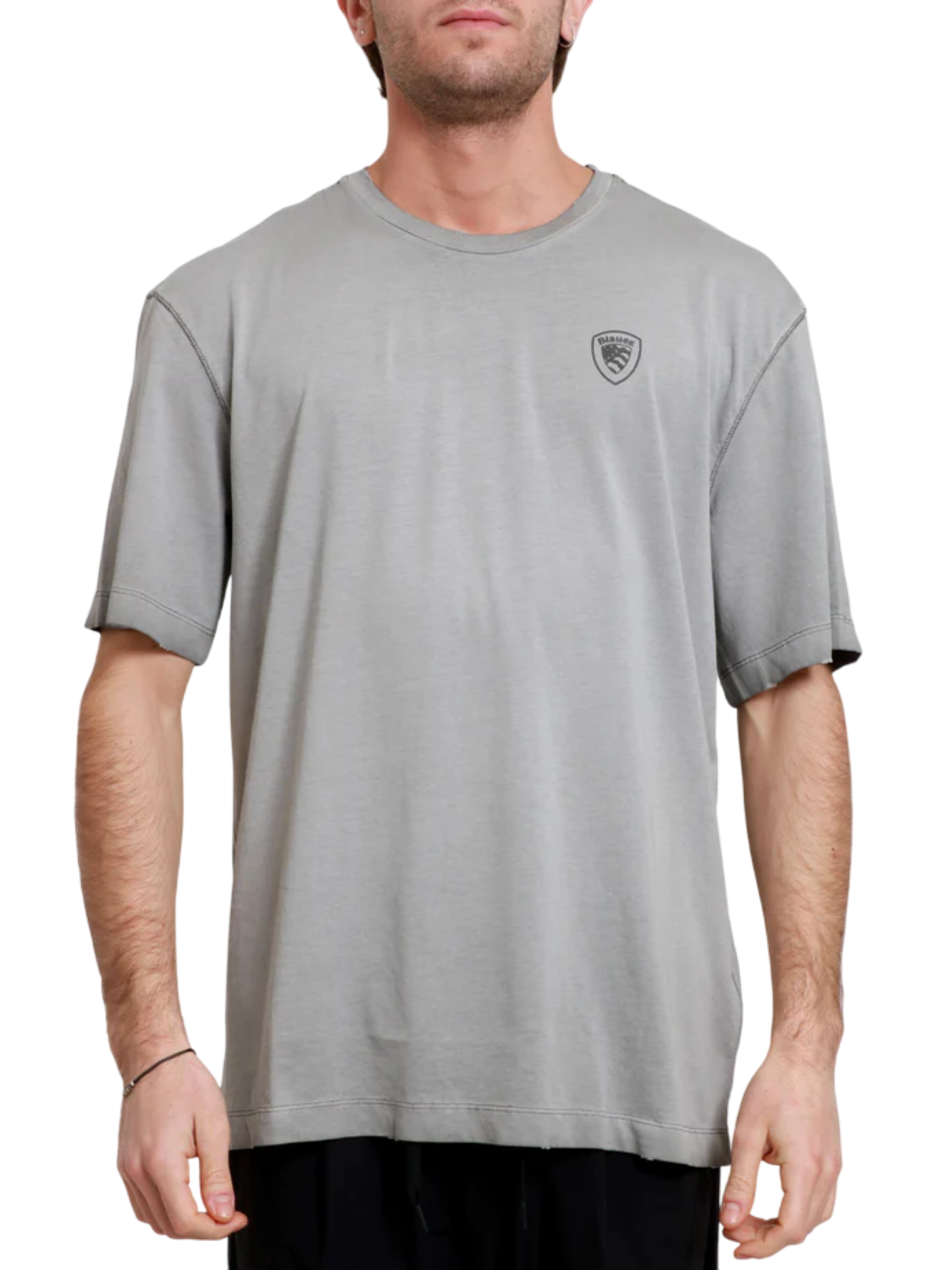 Blauer T-shirt manica corta Lakeside grigio 25SBLUH02394-007114 937 BLAUER 