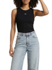 Calvin Klein Jeans canotta a costine donna nero