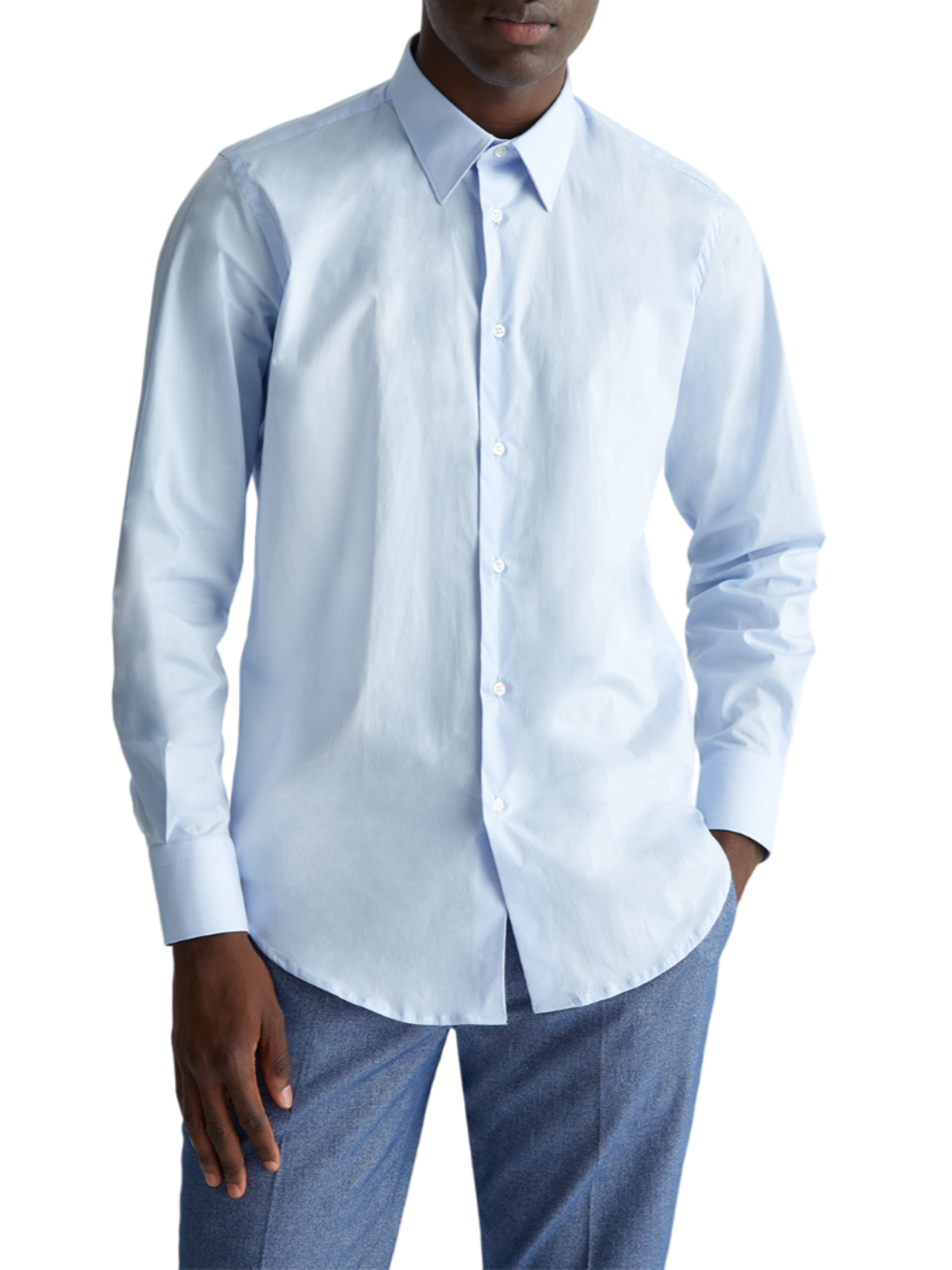 Liu Jo camicia manica lunga slim fit celeste QXX007T2662 53915 LIU JO 