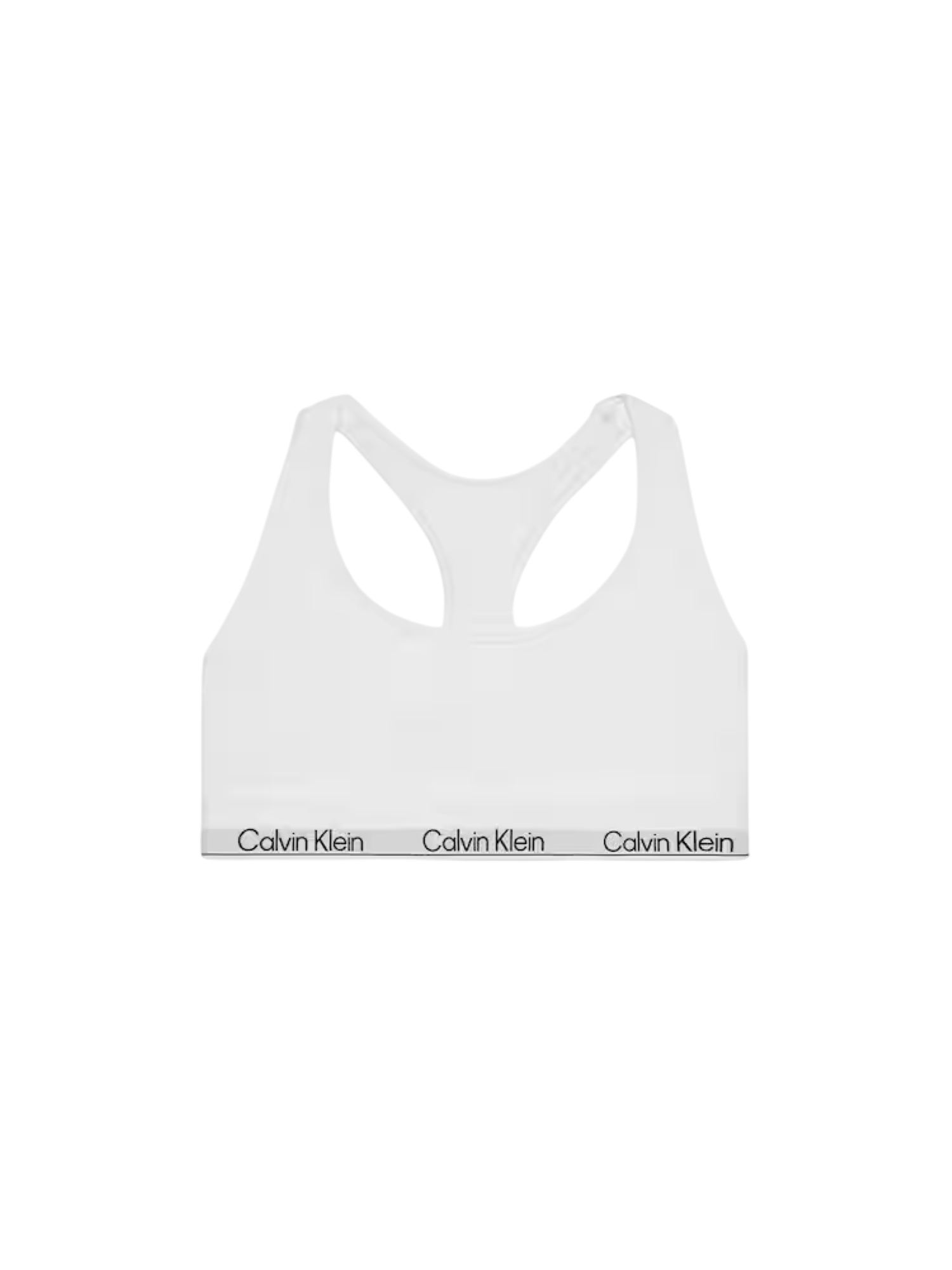 Calvin Klein bralette donna con fascia logata bianco LV00QF8493 100 Calvin Klein Underwear 
