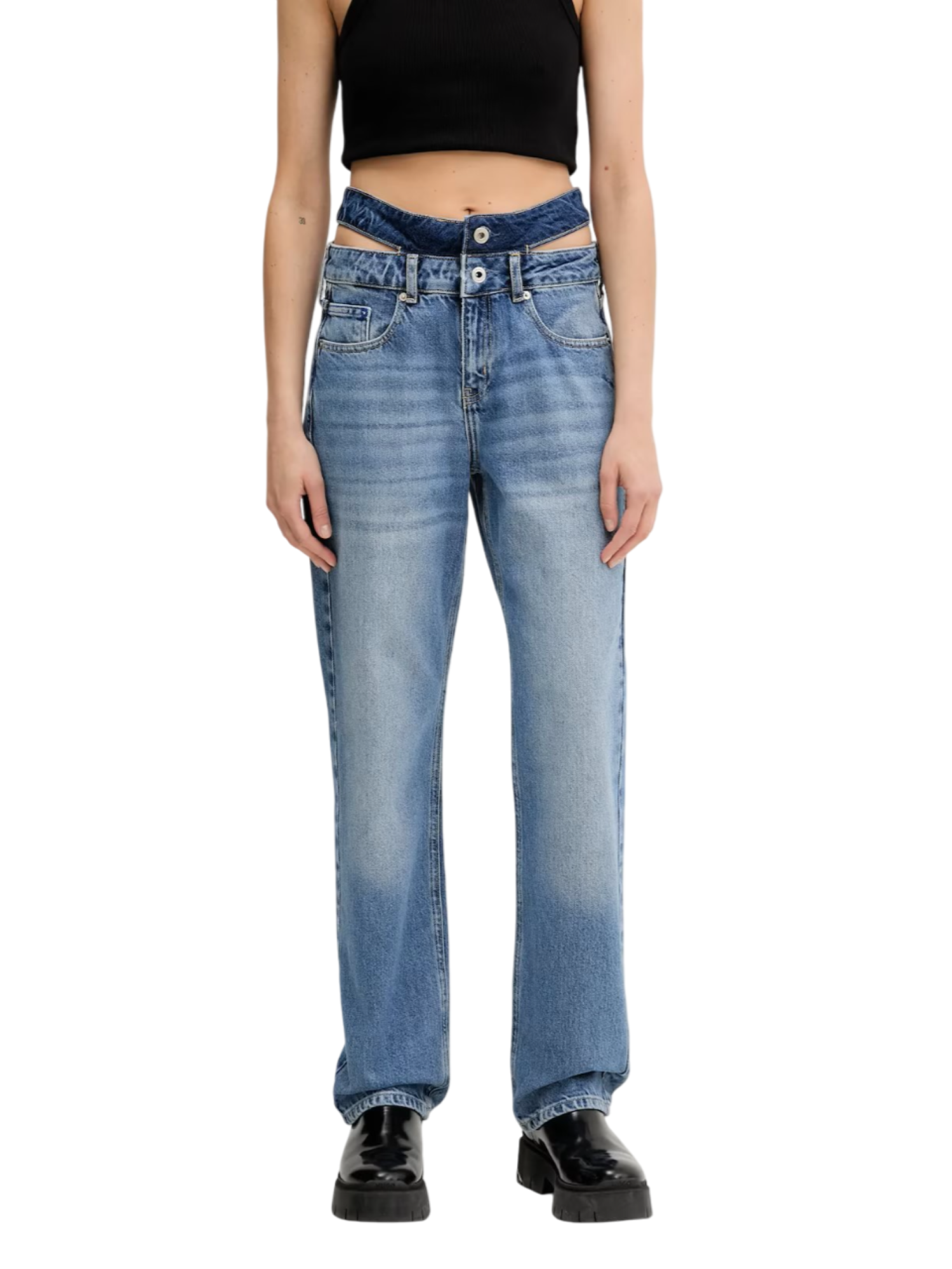 Karl Lagerfeld Jeans jeans con cut out lavaggio blu A3W10004 1EK KARL LAGERFELD 