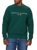 Tommy Hilfiger felpa con logo ricamato verde