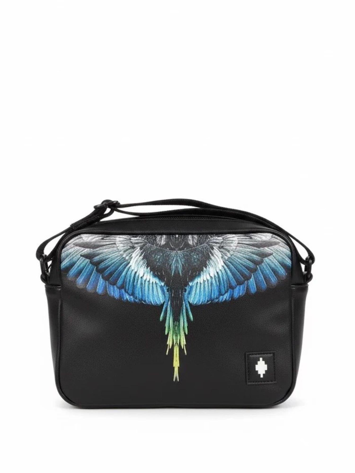 County of Milan borsa a tracolla donna in ecopelle nero COMAS260353 BLACK-ROYAL WINGS COUNTY OF MILAN 