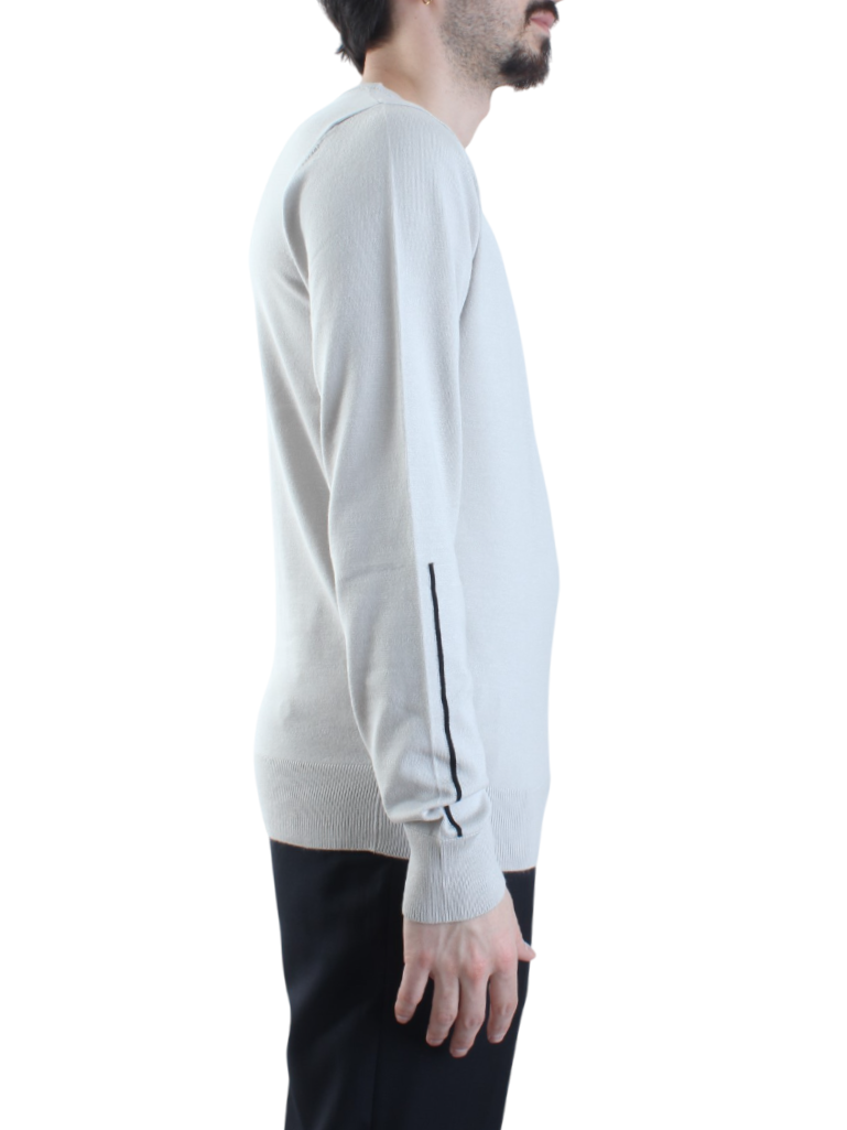 John Richmond maglia girocollo Cealio in misto viscosa grigio UMP25013MA GREY X John RICHMOND 