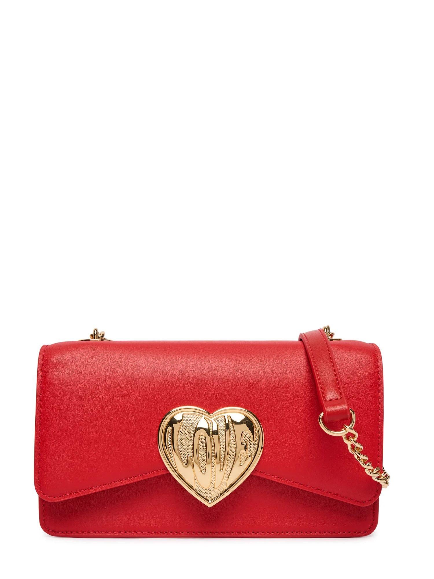 Love Moschino borsa a tracolla con placca logo rosso JC4147PP1O-L16 50A MOSCHINO LOVE 