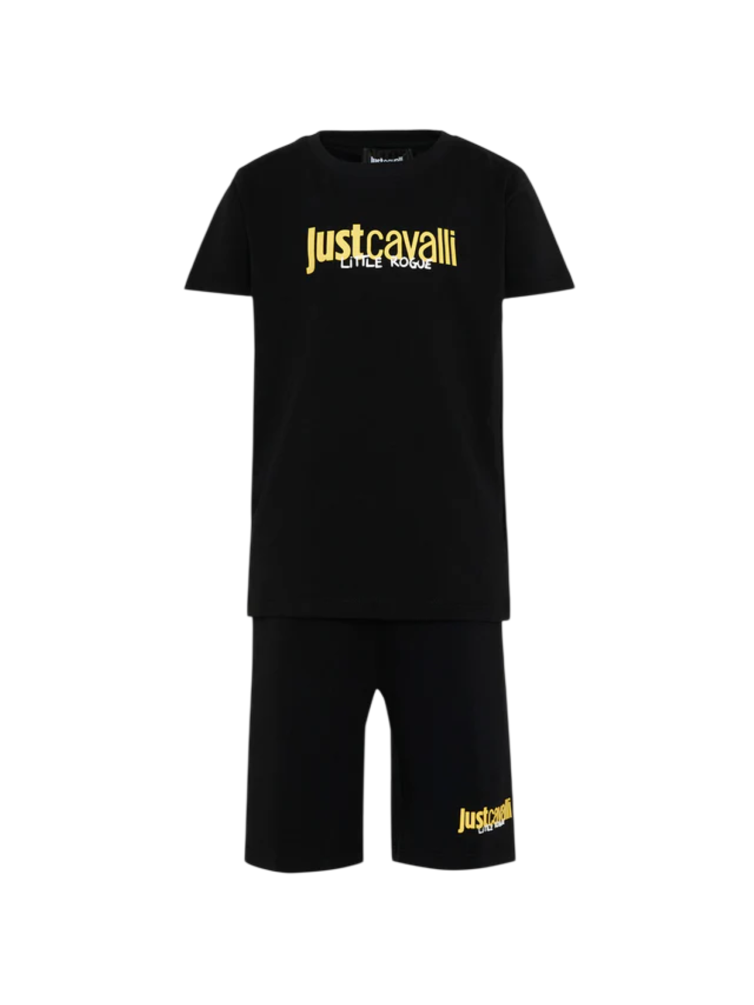 Just Cavalli completo bambino T-shirt  e shorts nero JBP26023CJ BLACK-BLACK JUST CAVALLI 