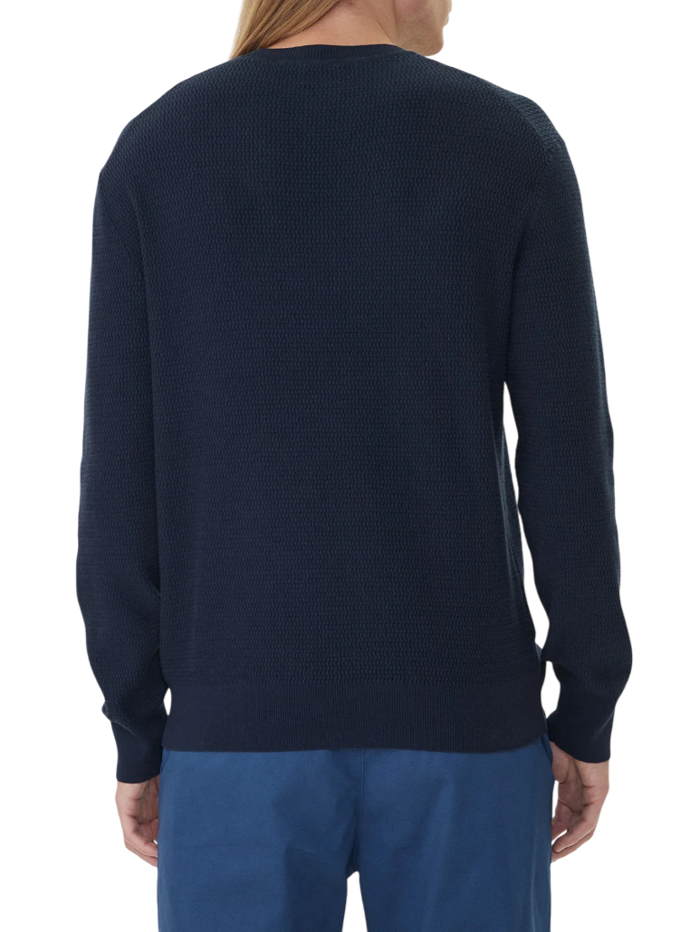 Calvin Klein maglia uomo in cotone testurizzato blu LV04LB327G CEF Calvin Klein 