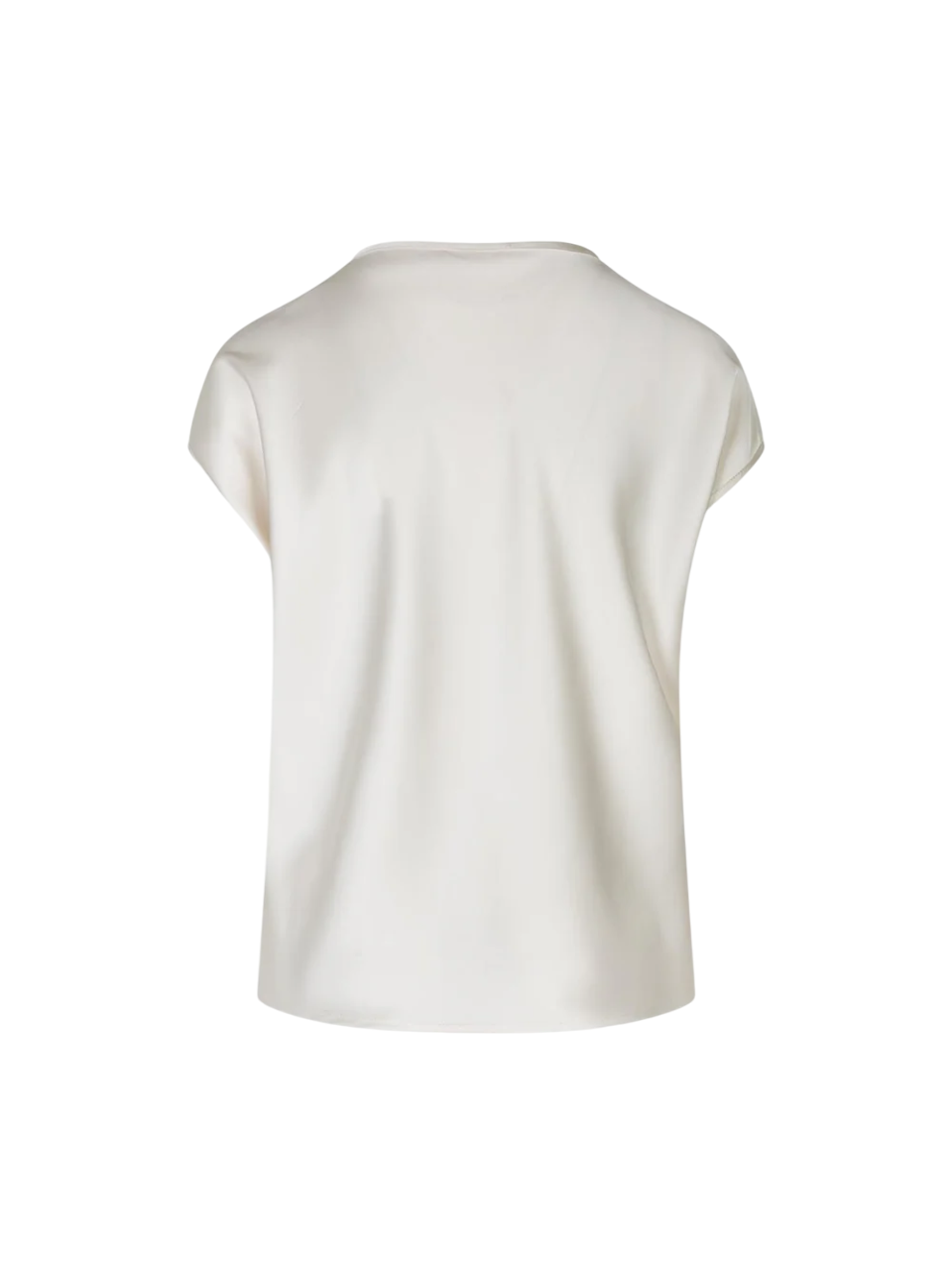 Sandro Ferrone blusa manica corta in raso panna S22YBFLEA PANNA Sandro FERRONE 