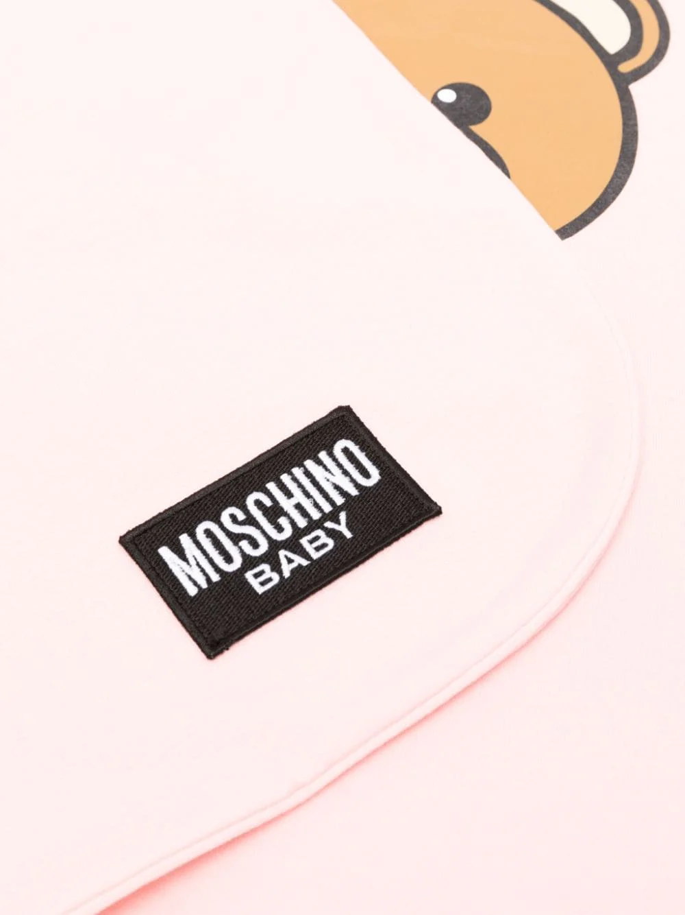 Moschino copertina unisex in cotone con logo e orsetto Toy rosa