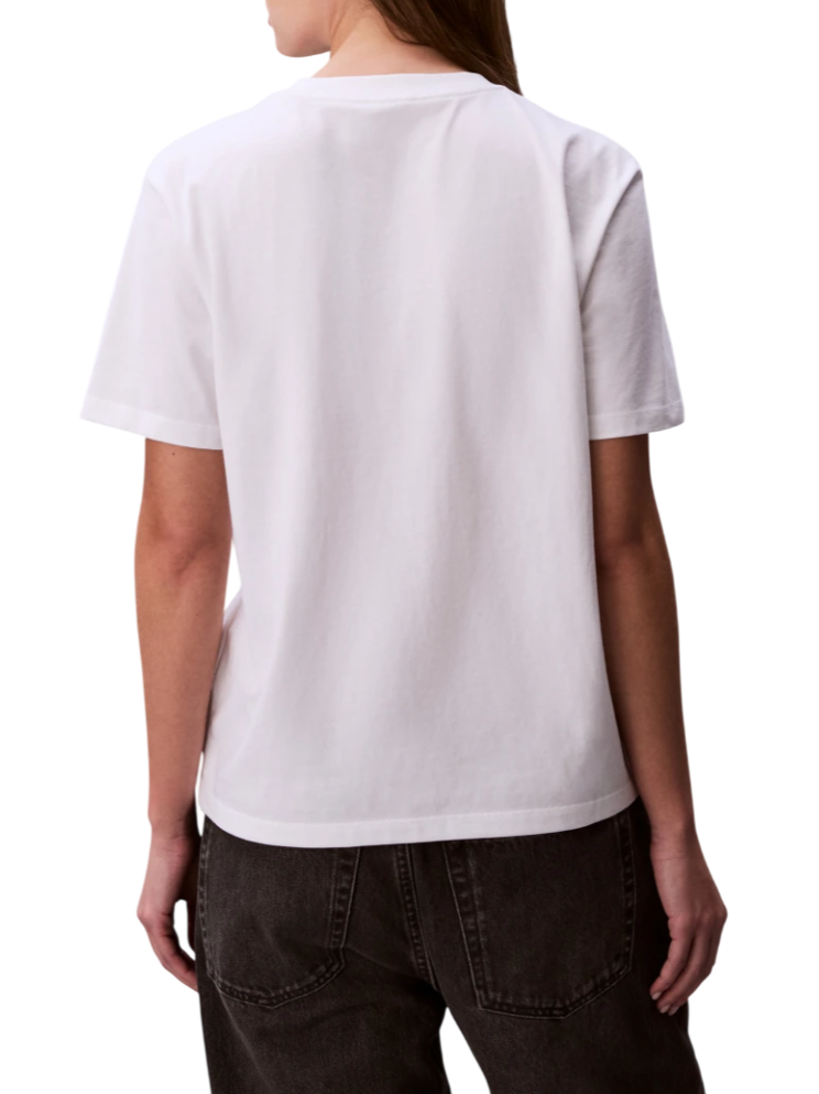 Calvin Klein Jeans T-shirt donna in jersey con logo bianco LV047C856G YAF Calvin Klein Jeans 