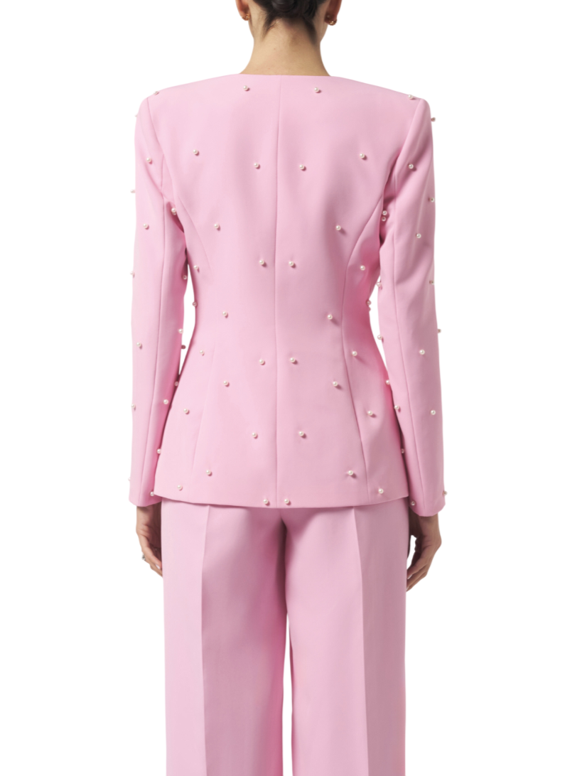 Silence giacca donna con perline rosa GI515354APP PASTEL PINK SILENCE 