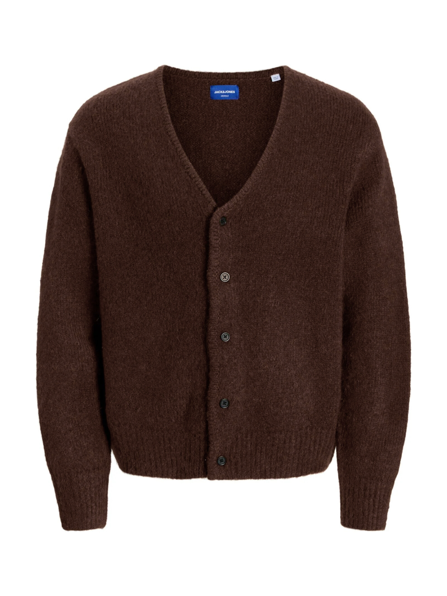 Jack&Jones cardigan uomo in misto lana marrone 12282854 DEEP MAHOGANY JACK&JONES 