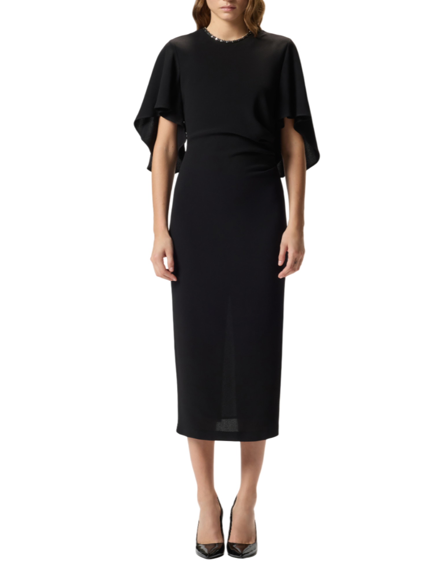 Pinko abito midi Scopone con dettagli gioiello nero 105583-A2Q2 Z99 PINKO 