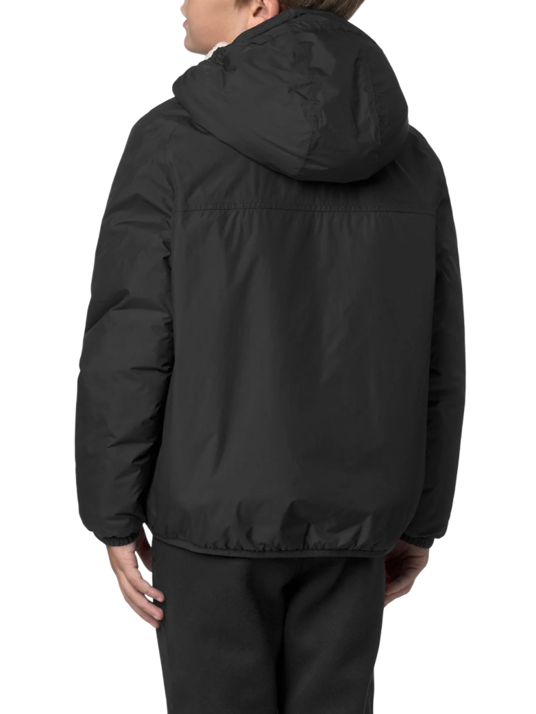 K-way piumino Le Vrai bambino con cappuccio nero K7142TW USY K-WAY 