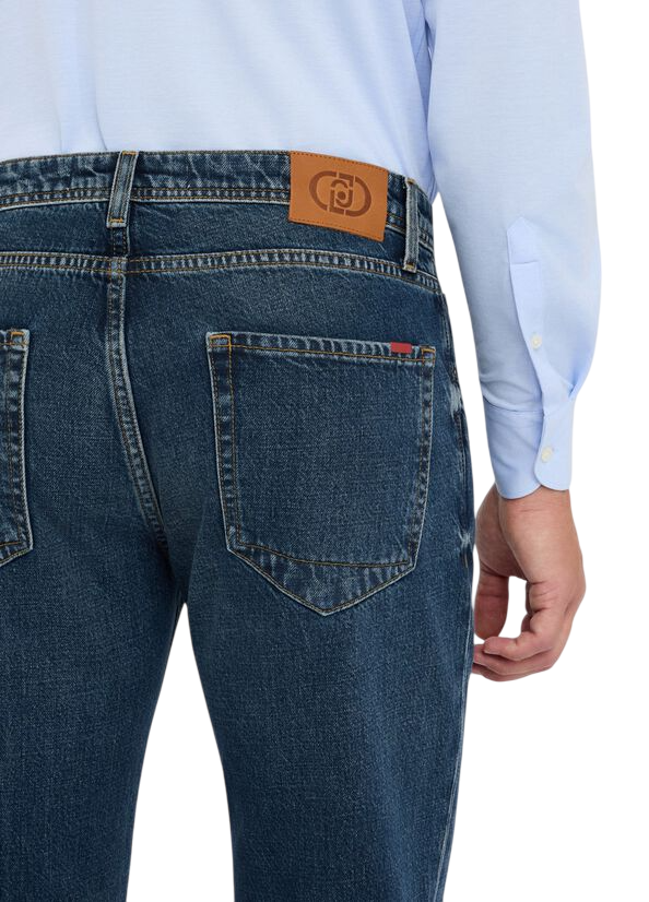 Liu Jo jeans uomo Fred tapered lavaggio blu medio QF5279D4854 78552 LIU JO 