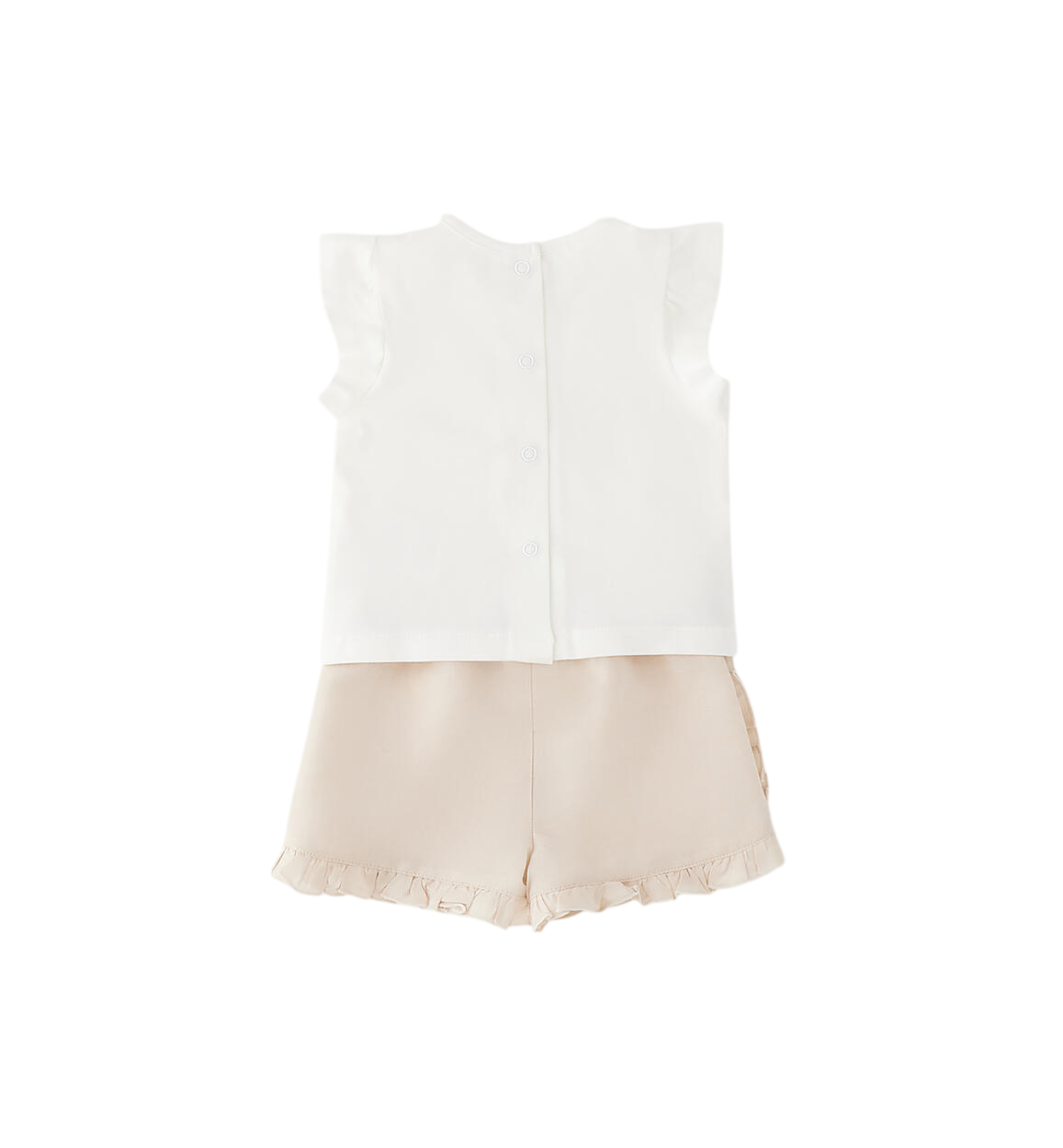 iDo completo neonata T-shirt e shirts panna beige 4G212 0112 iDO 