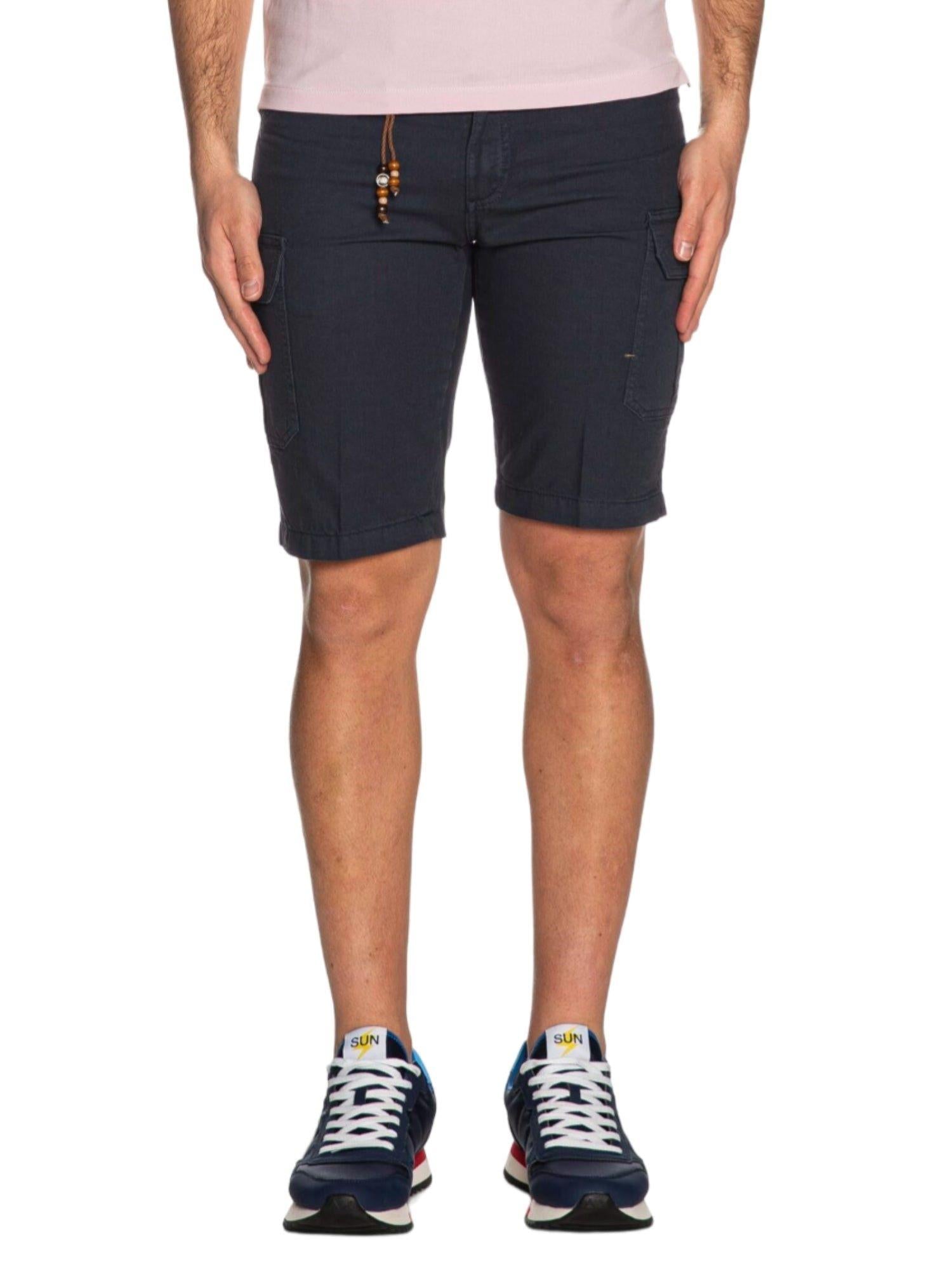 Yes Zee bermuda cargo in cotone blu P742-PH00 0710 YES-ZEE 