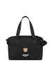 Moschino borsa neonato unisex con fasciatoio nero