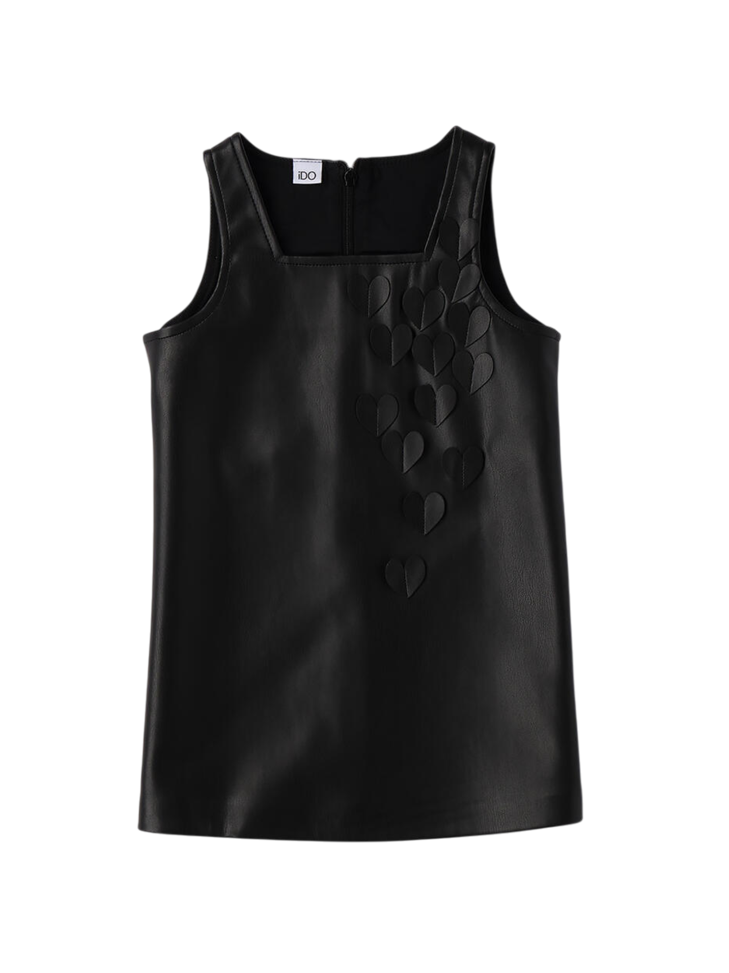 iDo abito bambina in ecopelle nero 4F362 0658 iDO 