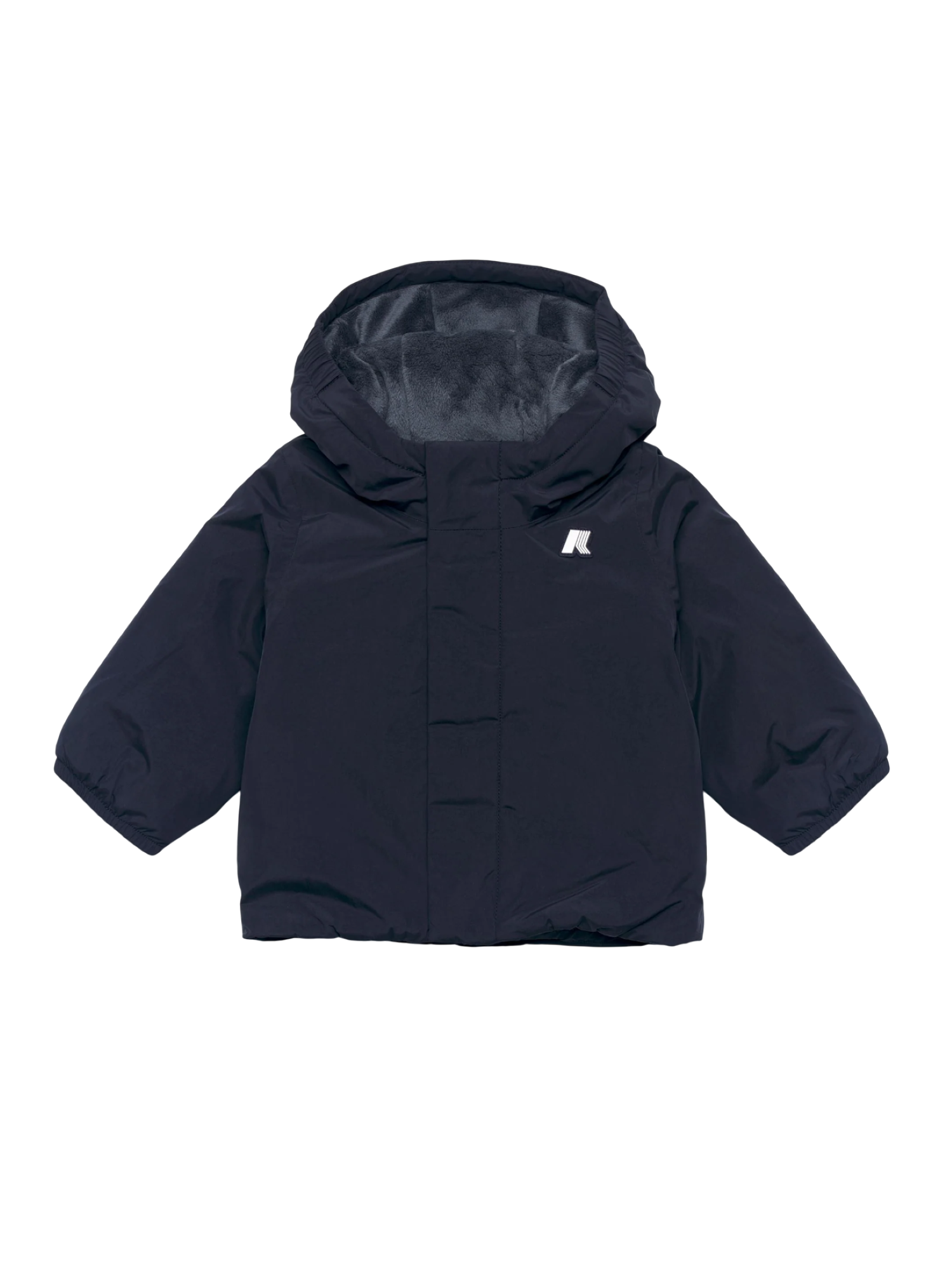 K-Way piumino con cappuccio neonato Jack blu K4137VW AL9 K-WAY 