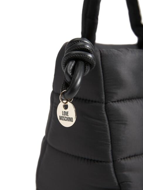 Love Moschino borsa in nylon trapuntato con logo nero JC4350PP0N-KY1 00A MOSCHINO LOVE 