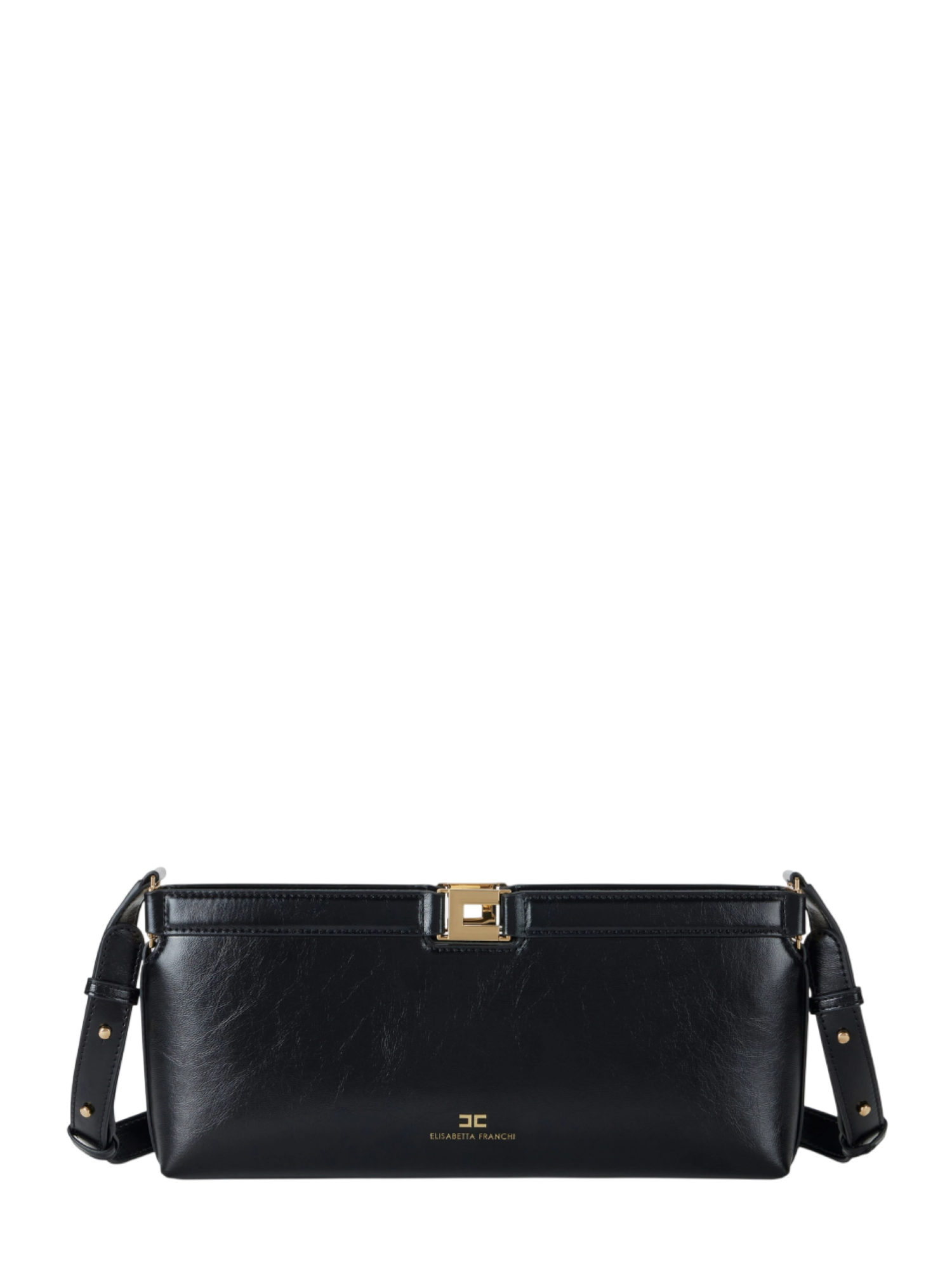Elisabetta Franchi borsa in ecopelle con dettaglio logato nero BS17A61 110 ELISABETTA FRANCHI 