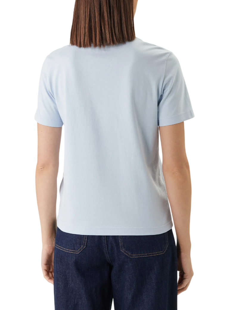 Calvin Klein Jeans T-shirt manica corta donna con logo celeste LV047B865G C1O Calvin Klein Jeans 