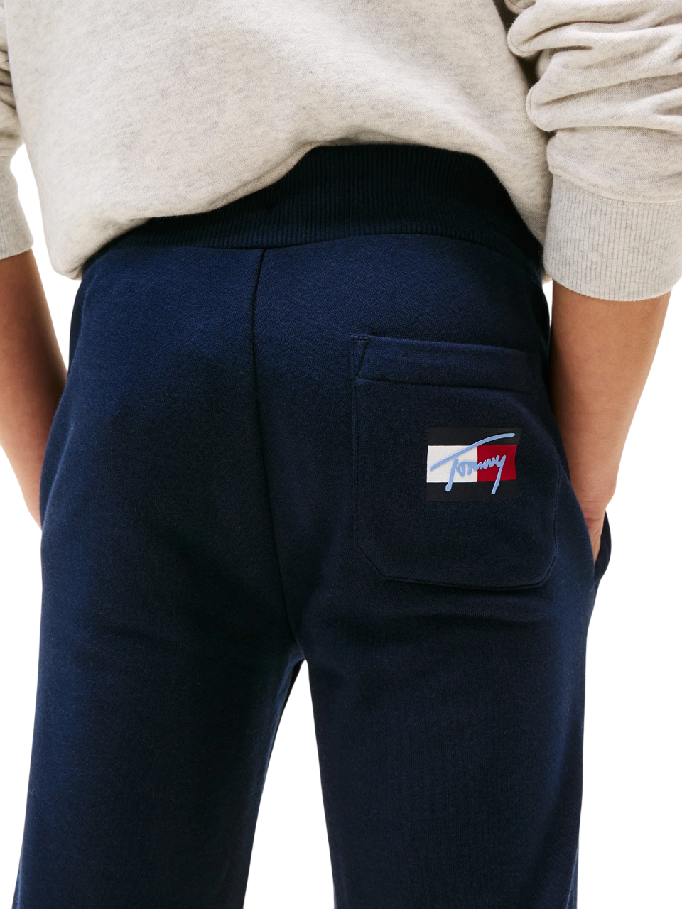 Tommy Hilfiger pantaloni joggers in felpa blu KB0KB09694 C1G Tommy Hilfiger 