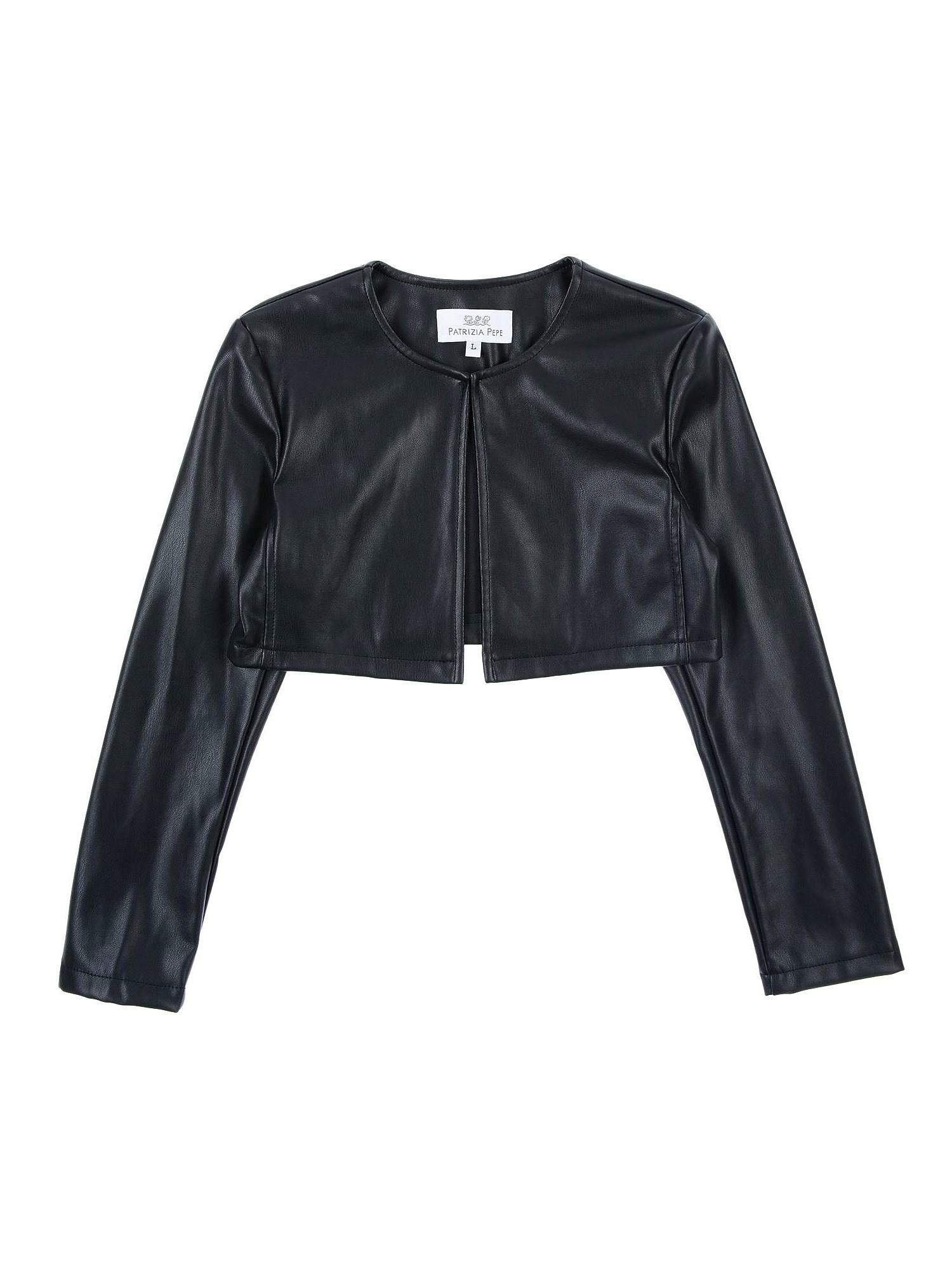 Patrizia Pepe giubbino in ecopelle crop nero 7O0040-E014 K103 PATRIZIA PEPE 