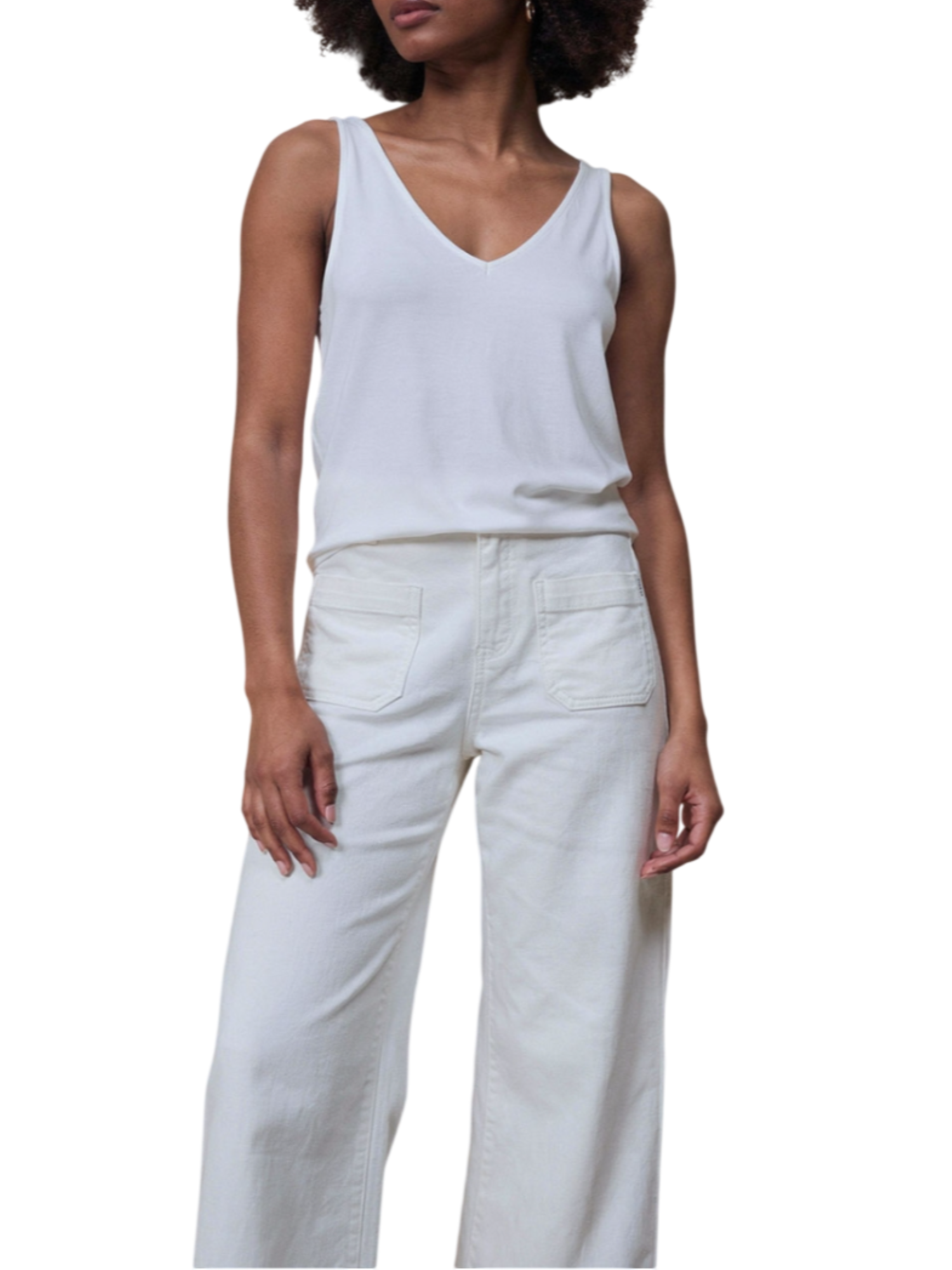 Surkana canotta donna in viscosa panna 516BABO015 01 SURKANA 