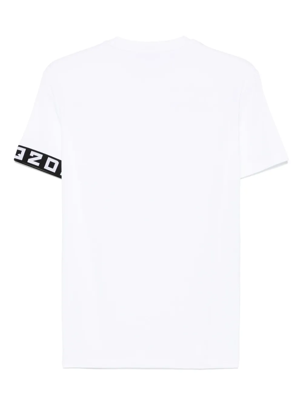 Dsquared2 T-shirt manica corta con dettaglio logato bianco D9M3S5930 WHITE DSQUARED2 