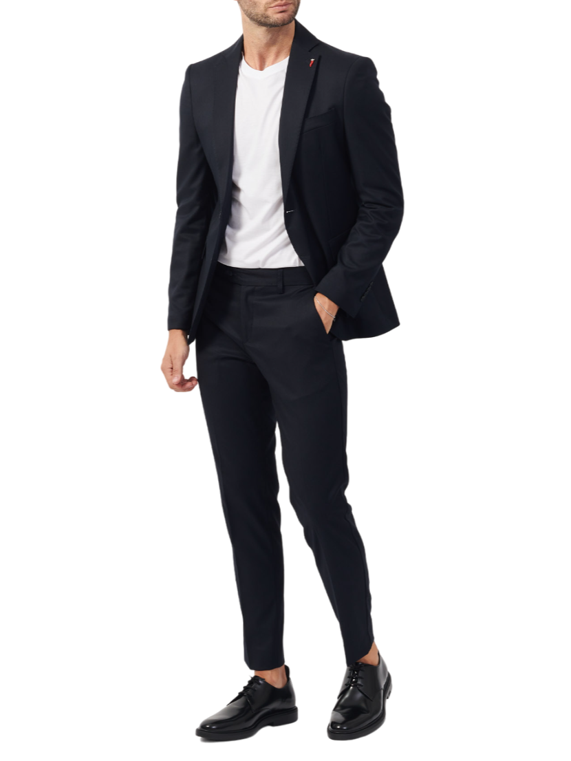 Mulish completo uomo giacca monopetto e pantaloni blu ZEUS-AB7200 BLU MULISH 