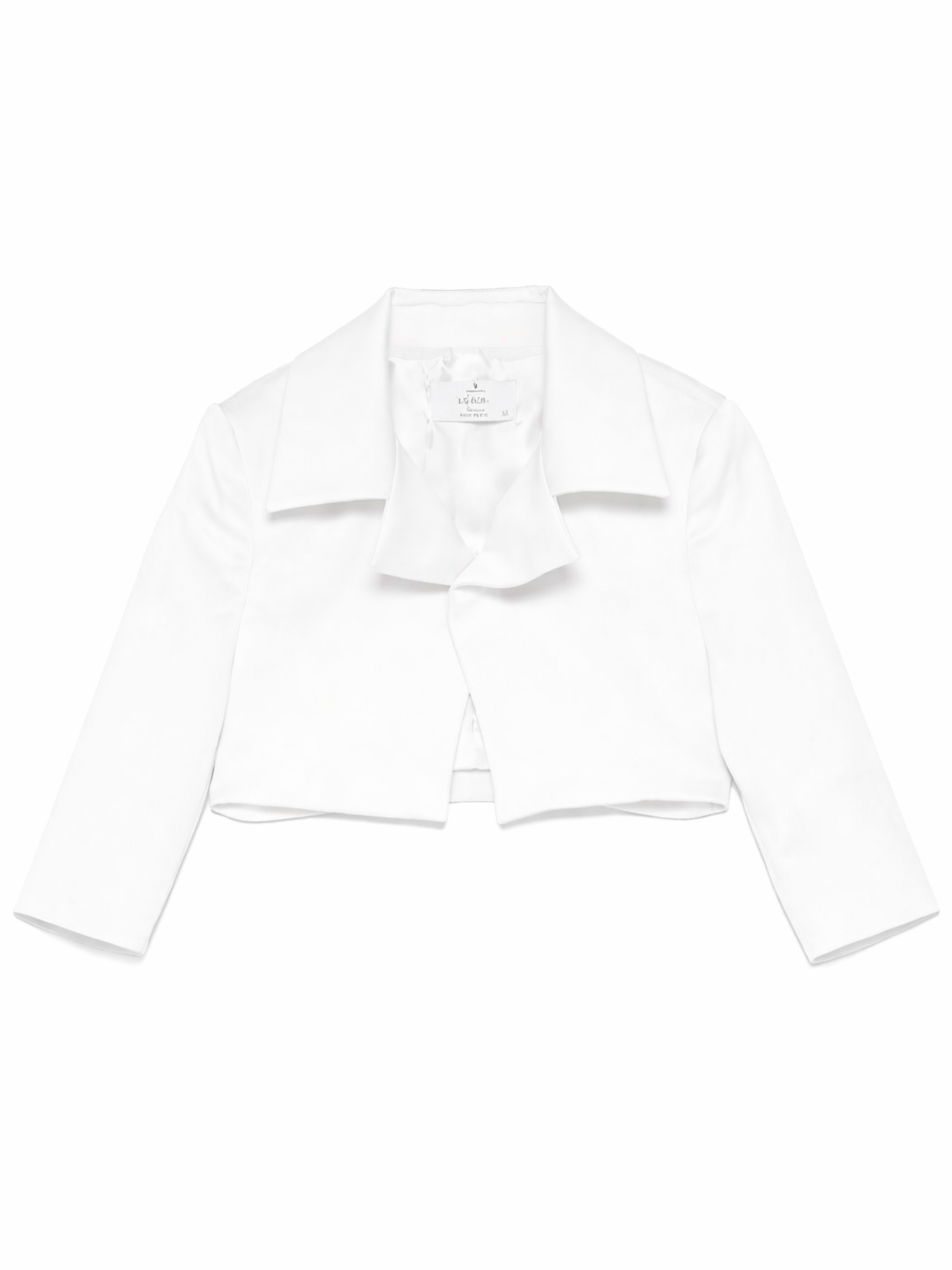 Colori Chiari giacca elegante bambina in mikado bianco latte FL808482-4844 15 COLORICHIARI 