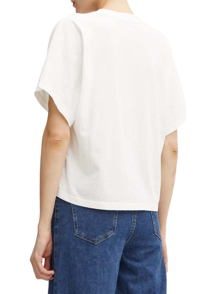 Pinko T-shirt manica corta Duetto con logo strass bianco 103993-A231 Z05 PINKO 