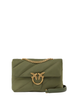 Pinko borsa Love Bag Classic Puff in nylon verde militare