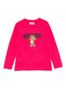 Moschino T-shirt bambina manica lunga fucsia