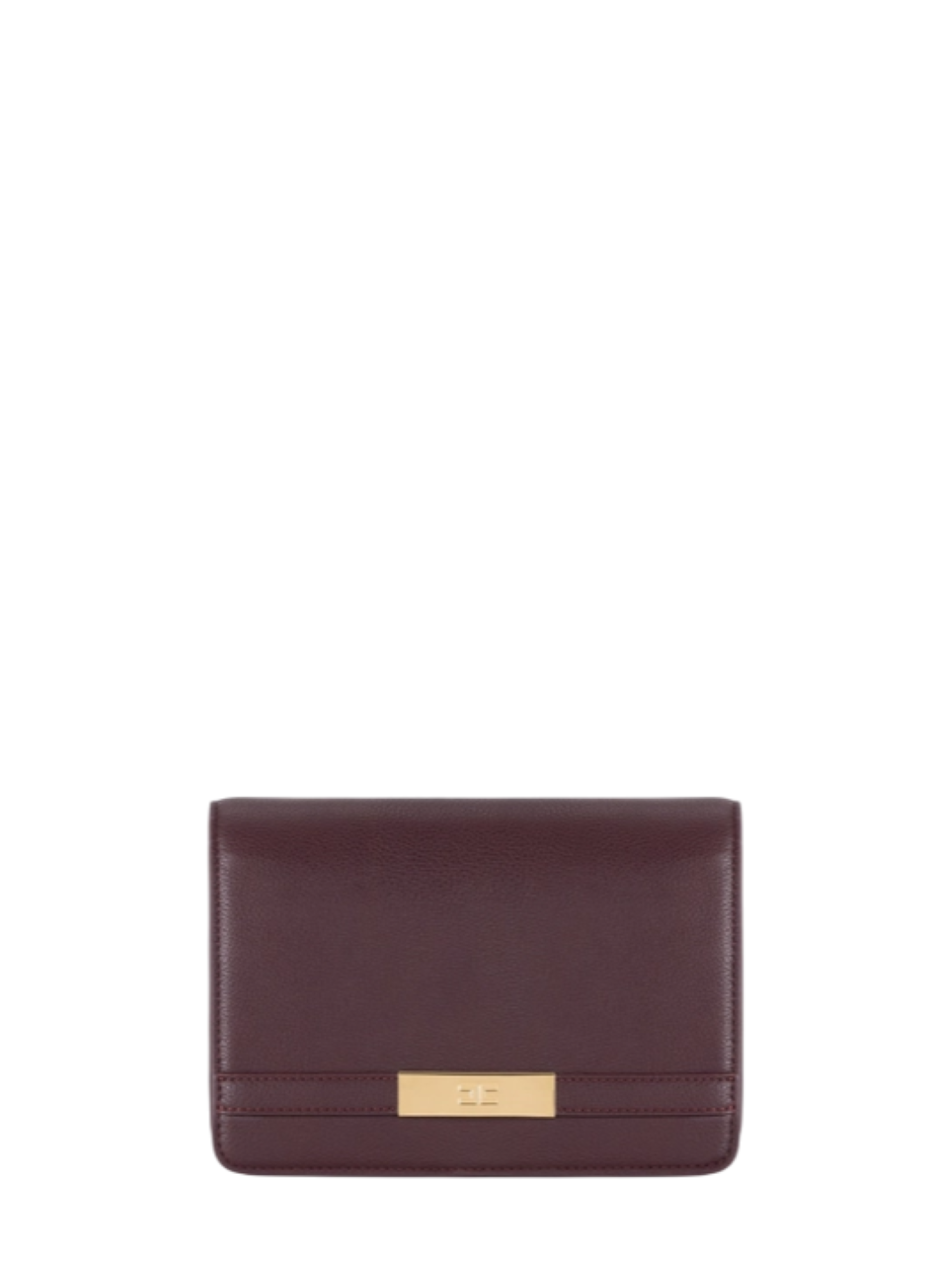Elisabetta Franchi borsa a tracolla in ecopelle martellata borgogna BS39A56E2 EA4 ELISABETTA FRANCHI 
