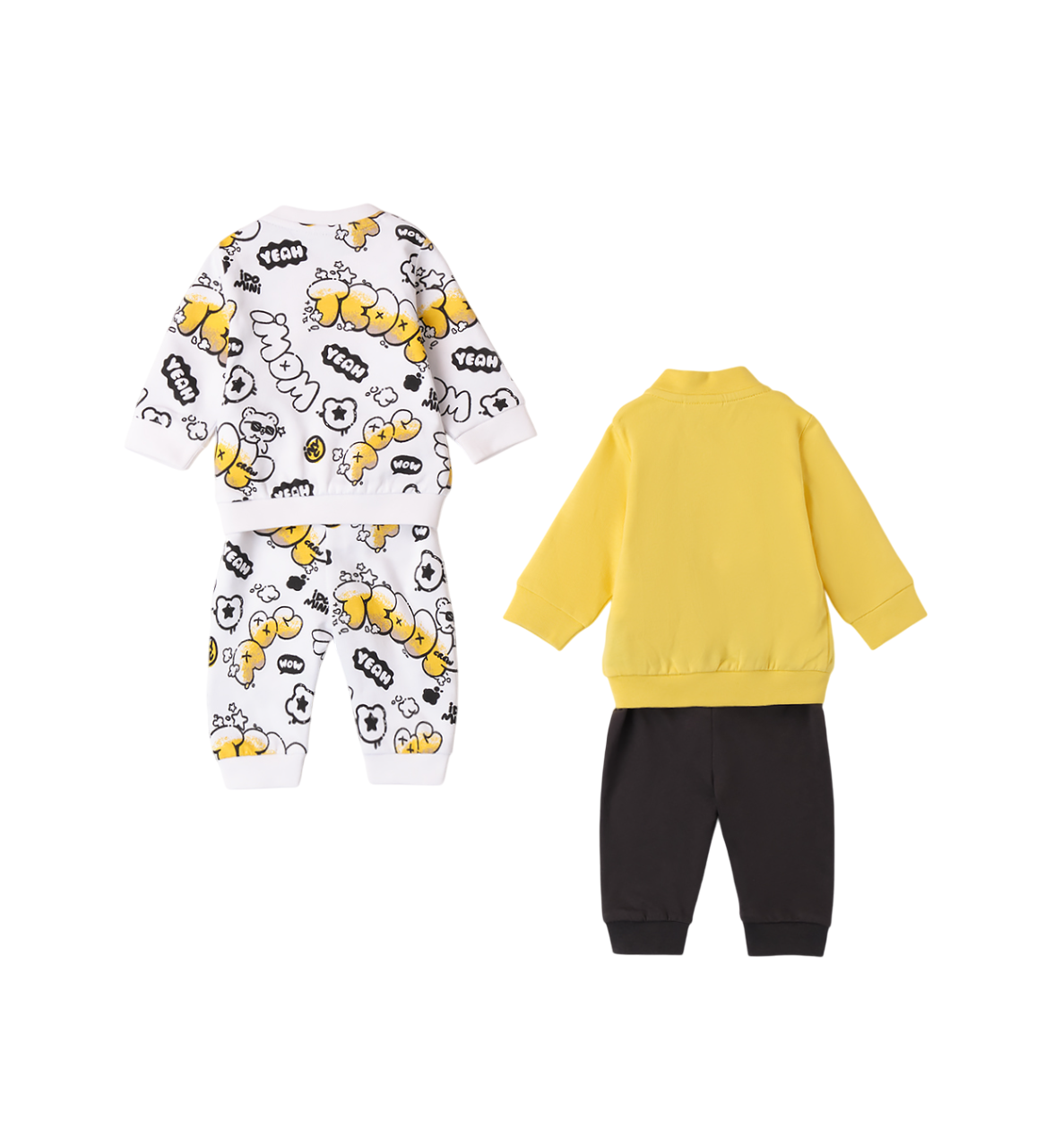 iDo completo neonato 4 pezzi bianco giallo grigio 4B010 6BDN iDO 