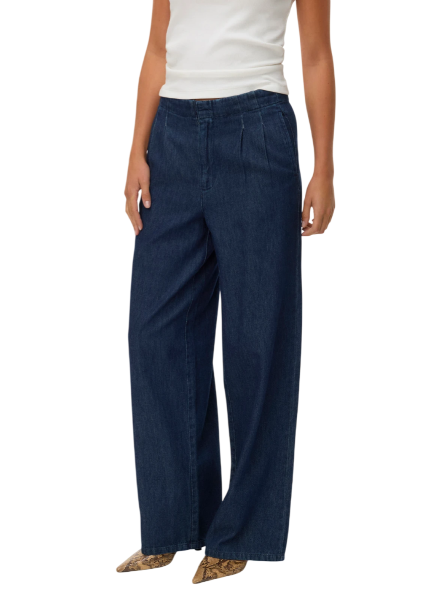 Vero Moda jeans donna wide leg lavaggio blu 10339356 MEDIUM BLUE DENIM VERO MODA 