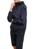 Blauer giubbino leggero Nay con cappuccio blu