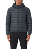 Blauer piumino uomo Charles con cappuccio antracite