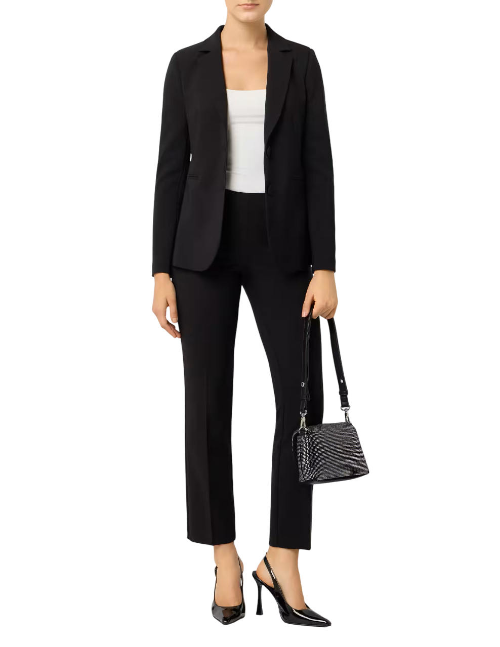 Sandro Ferrone pantaloni donna slim fit nero S18YBFSOPRANI NERO Sandro FERRONE 